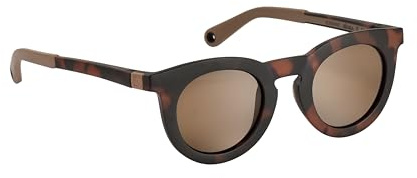 BÉABA, Lunettes de soleil pour enfant 4-6 ans, Protection 100% UV - CAT 3, Protection Latérale, Confort Optimal, Branches ajustables 360°, Adapable à la vue, Collection Retro, Sunshine Dark Tortoise