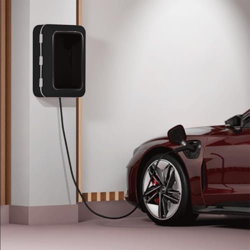 UrbanUp Borne de Recharge Bornes de Recharge Murales, Support Verrouillable pour Boîtier de Recharge pour Véhicules Électriques, Support Amélioré pour Câble de Recharge(Black)
