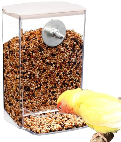 Mangiatoia per uccelli per esterni, ricarica automatica | Distributore di mangime per uccelli rimovibile,Distributore di cibo trasparente per giardino, balcone, polli finestra Colibrì