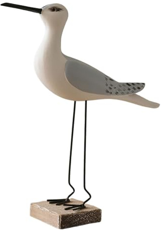 KESOTO Figura de Ave Marina para Centro de Mesa, Adorno de Mesa de Madera, Estatua de Ave Marina, Escultura por Pieza