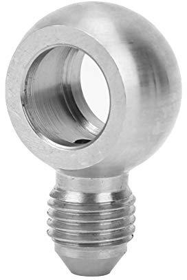 Socobeta AN4 Banjo Adapter Fitting, 304 Rostfritt Stål Exakt Bearbetade Bultar Kompatibel med 12 Mm Banjo Bultar