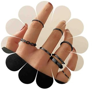 Katshdan Boho Knuckle Rings Set for Women Gold Stackable Joint Finger Ring Statement Knuckle Stacking Ring Joint Finger Midi Set Rings Jewelry for Women