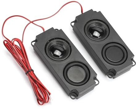 Dioche Altoparlante da 5 W 5 W 8 Ω Cavità Portatile per Bassi Potenti - Doppio Altoparlante Magnetico da 40 Mm qualità del Suono Chiara e Bassi Migliorati - Ideale per TV, Monitor e Altro