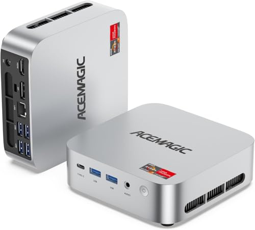 ACEMAGIC M1 Mini PC, AMD Ryzen 7 7735HS (8C/16T, fino a 4,75 GHz), 24 GB LPDDR5 1TB M.2 SSD Mini Desktop Computer, AMD Radeon Graphics, W-11 PRO/4K Triplo Display/WiFi 6/BT 5.2 per Giochi e Ufficio