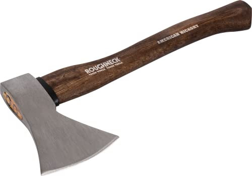 Hache Traditionnelle Roughneck ROU65672 avec Manche en Hickory, forgée et traitée thermiquement, avec étui de Protection en Toile - 1 kg (2¼ LB)