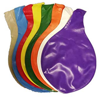 CHSYOO 8 Stück Durchmesser 36 90cm Riesenballon Jumbo Latexballon großen bunten Ballon für die Dekoration, grün lila orange rot gelb weiß blau transparent