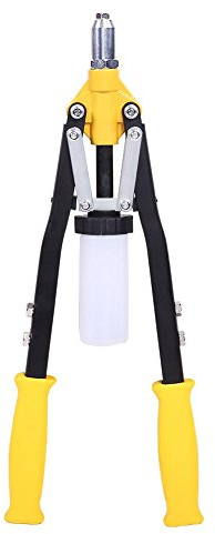 Greensen Rivettatrice Manuale 45cm/18 Pistola a Rivetti con 5 Rivetti 3,2/4,0/4,8/5,0/6,4 mm per Riparazione Auto Rimorchi Mobili