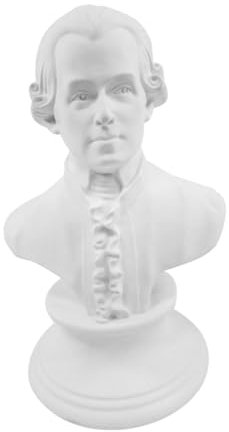 Cabilock Bust Statue Aus Resin Musikalisches Mit Detaillierter Mozart Büste Für Wohnräume Büros Und Galerien Weiße Kunstskulptur