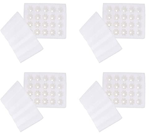 Lurrose 4pièces Plateaux à Œufs à Monter -même Supports De Rangement Pour Œufs Extérieur Avec Double Couvercle