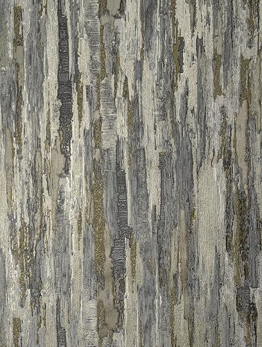 Vymura M95699 Gianni Plain Heavyweight Vinyl Wallpaper, Charcoal Taupe