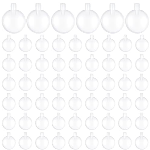 HaiFafafaing 60 Pcs Squeakers for Inside Toys, 30mm Dog Squeakers Replacement, Transparent Pet Toy Inserts, EVA Material Squeak Toys