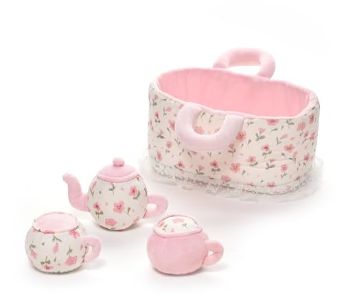 LeyaDoll Tea Party Playset, Pretend Play Baby Doll Accessories