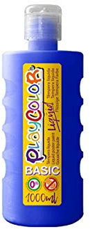 PLAYCOLOR GOUACHE LIQUIDE Peinture, 19571, Bleu Foncé, 1000 Ml