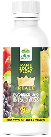 Albagarden - Rame e Zolfo per Piante Biologico - Fungicida per Piante e Concime Minerale Naturale - Contro Malattie come Oidio Mal Bianco Peronospora Ticchiolatura - Per Vite Olivo Agrumi X 1 Kg