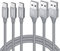 eyjiew USB C Kabel [1M, 3-Stück], Typ C Ladekabel 3A Schnellladekabel Nylon USB A auf USB C Datenkabel für Galaxy S21 S20 S20fe S10 S10e S9 S8 + Plus, A50 A51 A10e A21s A40 A71,M20 M30s M31,iPhone 16