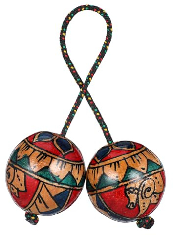 Ibasenice Bola Rítmica Africana, Maraca de Percusión de Mano para Música