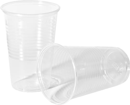 Heku 50 vasos desechables transparentes de 0,2 l, de polipropileno, ideales para fiestas y eventos