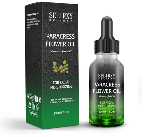 Paracress Facial Gesichtsöl,100% natürliches Helichrysum-Ätherisches Öl gegen Hautalterung,Feuchtigkeitspflege, Faltenreduzierung & Hautstraffung | Paracress & Helichrysum für intensive Hydration