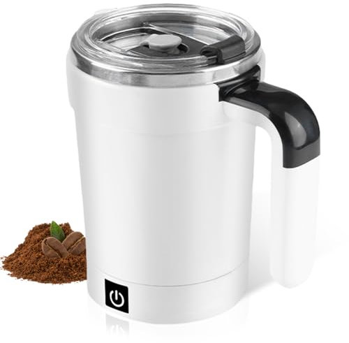Selbstrührende Tasse, Selbstrührende Kaffeetasse, Automatische Magnetische Tasse Mit Deckel Und Griff, Automatisch Selbstrührende Kaffeetasse, USB Wiederaufladbar Selbstrührender Kaffeebecher