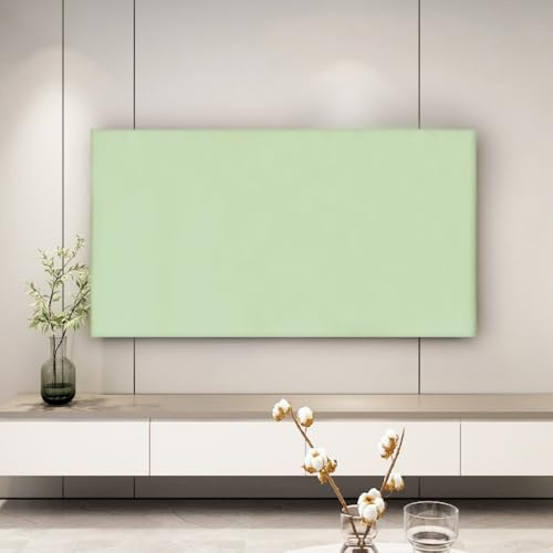 JANEMUA Interiör dammskydd för vardagsrumsinredning, solid duk med dammskydd mot sol/dammskydd-grön | 112–130 cm