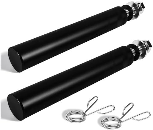 Juego de 2 Soporte para Rack Musculación, Soportes para Discos Pesas Olímpica 50mm, Compatible con Postes de 26mm