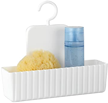 D&S Mensola da doccia a parete Minas, colore Bianco