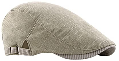 FBBULES Bérets Homme Classique Casquette Plate Béret Poids Léger Respirant Casquette Beret Homme Été Chapeau Gatsby Ivy Irish Hat Newsboy Flat Cap avec Boucle Réglable