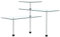 vidaXL Küchen Eckregal 3 Ebenen Gewürzregal Küchenregal Glasregal Küchenablage Universalglasregal Regal Wandregal Küche Ablage Hartglas
