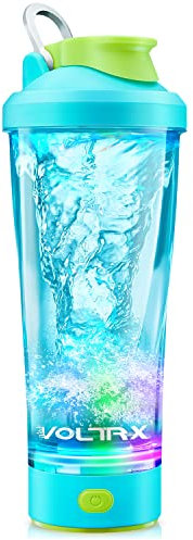 VOLTRX Shaker Bottle (color version),Protein Shaker Bottle Upgrade IXP7 Waterproof,USB C Electric Protein Shaker Powerful for Smoother Protein Shakes,BPA Free,600ml Cup.