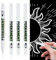 4er Set Lackstift Weiß, Acrylstifte Weiße 1mm Feine Spitze, Permanent Marker Stift, Wasserfest für Steine Keramik Holz Metall Papier Glas Kunststoff Leder Vielseitig Einsetzbar & Schnelltrocknend
