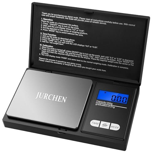 Digital Jewellery Scales, Digital Mini Scale,0.01-500g LCD Display, 4 Units of Measurement, Weight Error ±0.03g,Unit of weight,g/dwt/ct/gn