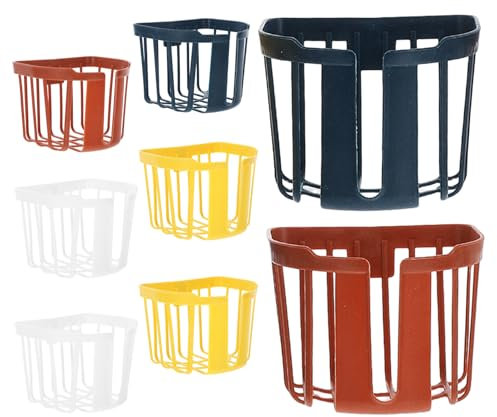 POPETPOP 8 Stück Pflanzkörbe Aus Hirschhornfarn – Platzsparende Wandmontierte Blumentöpfe Perfekt Als Dekoration Für Den Innenbereich des Gartens