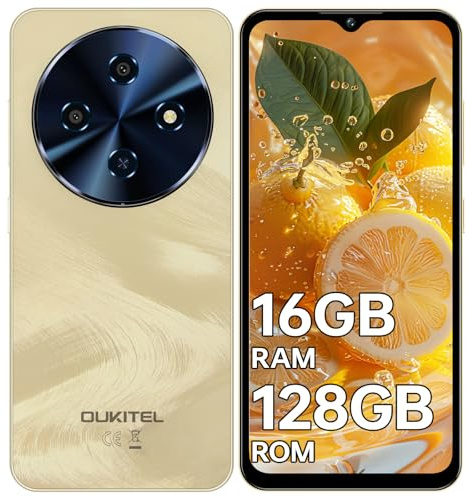OUKITEL C5 (2025) Telephone Portable Pas Cher 16(4+12) Go+128Go/TF 1To, Smartphone Pas Cher Android 14, 6.52, 13MP Téléphone Portable 5000mAh, Smartphone Débloqués Double SIM 4G/Face ID/GPS/OTG