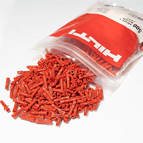 Hilti Lot de 500 chevilles universelles HUD 1 et 2, toutes les tailles au choix (5 mm à 12 mm), fixation en gros paquets HUD-2 5 x 25 mm
