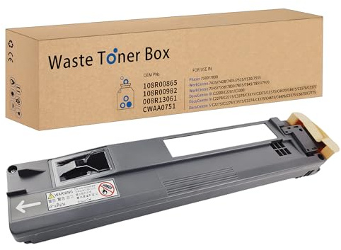 LCL 008R13061 8R13061 108R00865 Waste Toner Container Box Replacement for Xerox Workcentre 7425 7435 7525 7530 7535 7545 7556 7830 7835 7845 7855 7970 AltaLink C8030 C8035 C8045 C8055 C8070 (1-Pack)