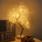 AGOTD Luci a LED per albero, 108 LED, albero luminoso, luce bianca calda, rami regolabili, albero a LED, funzionamento USB/a batteria, albero decorativo, illuminazione per interni
