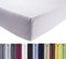 ENTSPANNO Jersey-Luxus-Spannbettlaken 180 x 200 | 200 x 200 | 200 x 220 cm für Wasser- und Boxspringbett in Silber-Grau aus Baumwolle. Spannbetttuch mit Einlaufschutz, bis 35 cm hohe Matratzen