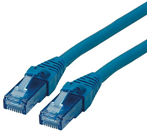 ROLINE Cordon LAN Cat 6A Component Level | Câble réseau UTP Ethernet avec connecteur RJ45 | bleu 15 m
