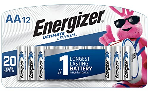Energizer AA Batteries, Ultimate Double A Battery Lithium, 12 Count