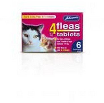Johnsons 4fleas Flea Kitten/Cat Tablets (6 Tablets) (One Size) (May Vary)