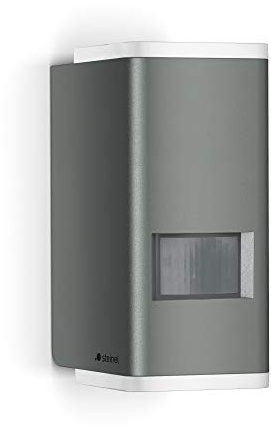 Steinel Wandleuchte L 930 S anthrazit, 9.3 W, LED-Außenleuchte, 140° Bewegungsmelder, Up-/Downlight warmweiß, Dauerlicht