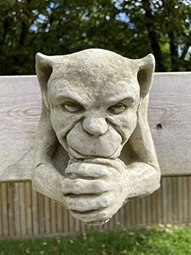 Gremlin Sprite - Statua in pietra da appendere, decorazione da giardino per esterni