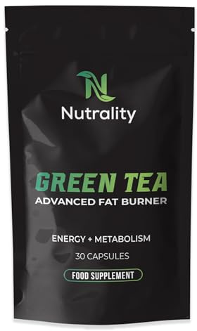 Nutrality Green Tea Advanced Fat Burner Supplement | 30 Vegan Capsules