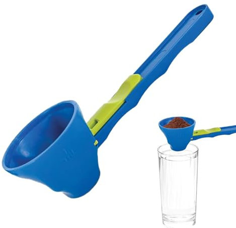 Cuillère à mesurer avec entonnoir, doseur, entonnoir à mesurer, entonnoir avec poignée plus longue pour poudre, cuillères doseuses, cuillère à café, pelle à entonnoir pour poudre