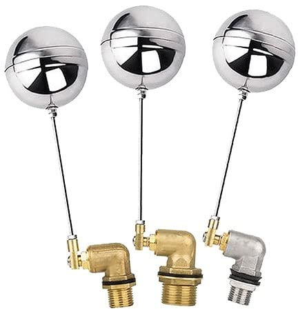 Válvula de flotador para depósito de agua, Válvula de flotador latón/acero inoxidable, DN15, DN20 y DN25, válvula control bola flotante apertura rápida(201ss Type,DN15)