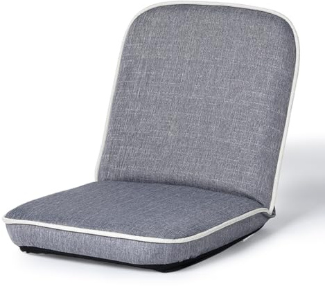 Lazy Floor Soffbädd Med 5 Lutningslägen Justerbar Fällbar Stol Bekväma, Avkopplande Golvfåtöljer Med Ryggstöd(Grey)
