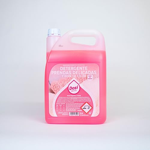 DOSIDERMO_Detergente Líquido para Prendas Delicadas 5 KG | Ropa Fina, Lana y Color | Sin Fosfatos, Aroma Jazmín | Lavado a Mano y a Máquina