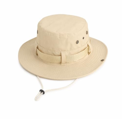 Solhattar, solhatt herr, solhatt, dam, fiskarhatt, safarihatt - beige vikbar snabbtorkande dragsko för fiske vandring strand