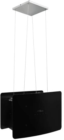 vidaXL Hotte Suspendue à LCD Tactile Hotte de Cuisine Eclairage LED Hotte Aspirante Filtre à Graisse Maison Intérieur Verre Trempé