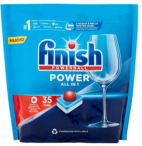 Finish Pastillas para lavavajillas All in One, 35 pastillas